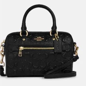 Coach Leather Mini Rowan Crossbody Purse